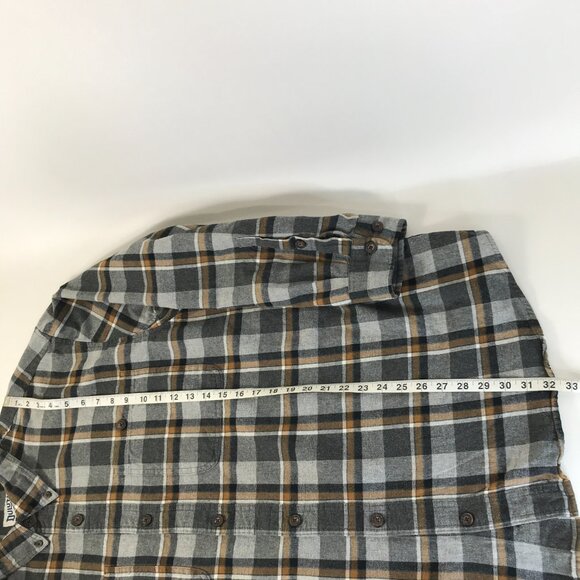 Duluth Trading Co Free Swingin' Flannel Relaxed Fit Shirt Men's 2XL Plaid Cotton - Picture 9 of 13